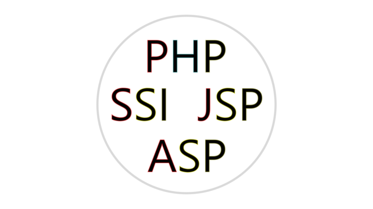 PHP, SSI, ASP, JSP